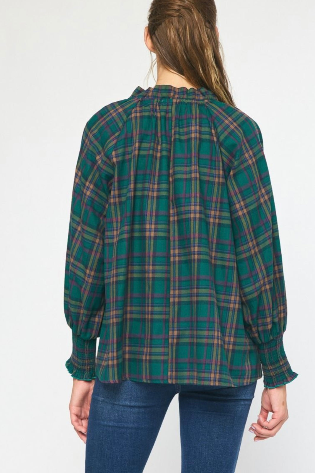 The Greenhouse Plaid Top