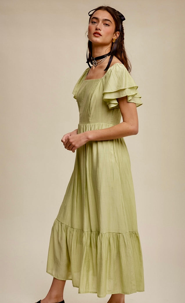 The Light Lime Maxi Dress