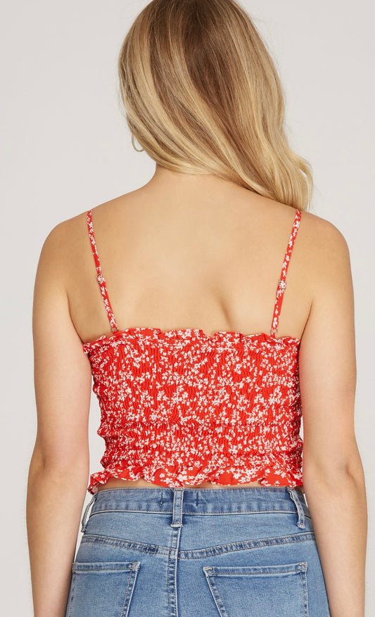 The Red Raven Crop Top