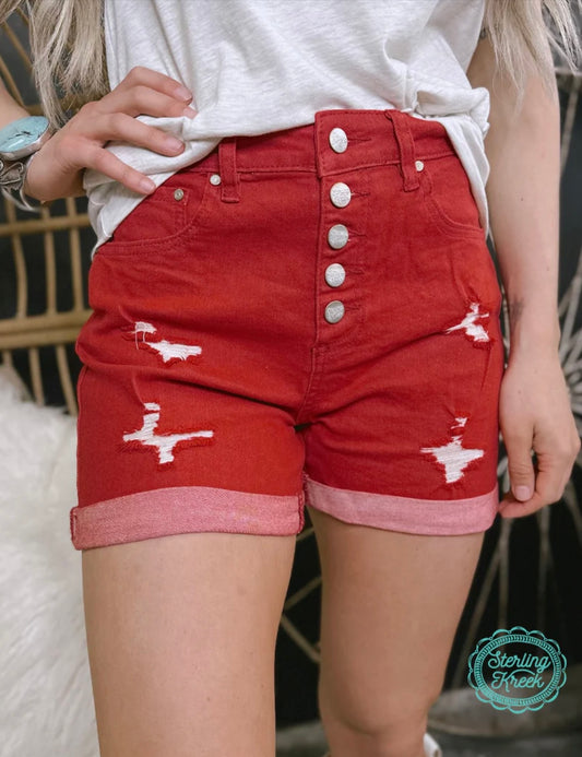 The Tennessee Walking Shorts - Red