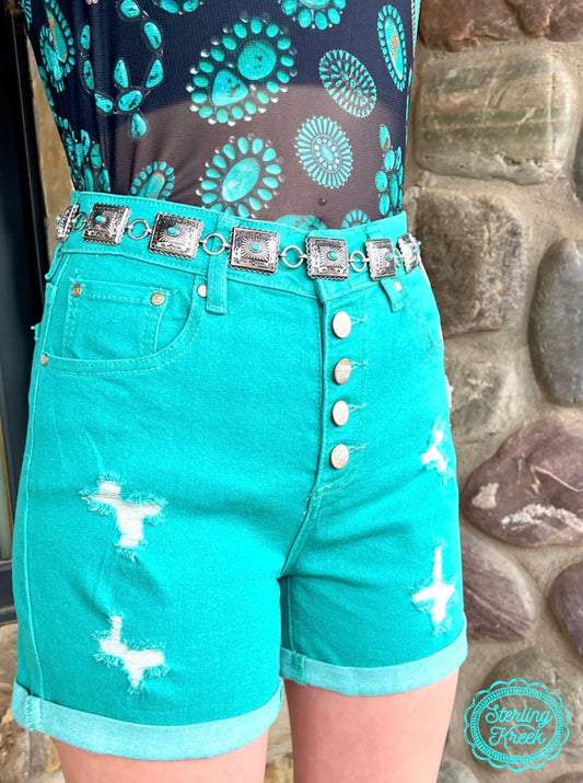The Tennessee Walking Shorts - Turquoise